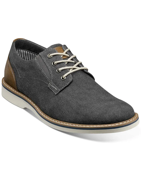 Nunn Bush Barklay Canvas Plain Toe 13 Men's Gunmetal