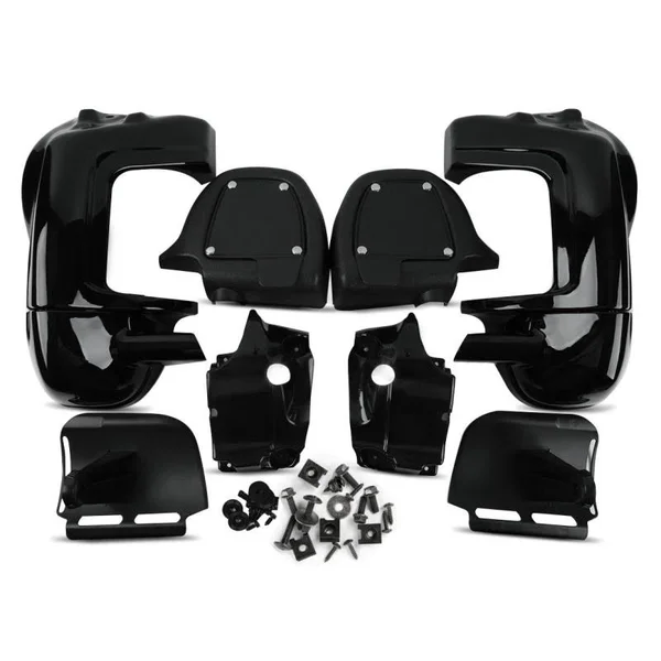Lower Vented Leg Fairing for Harley Davidson Road King 94-13 Craftride Black