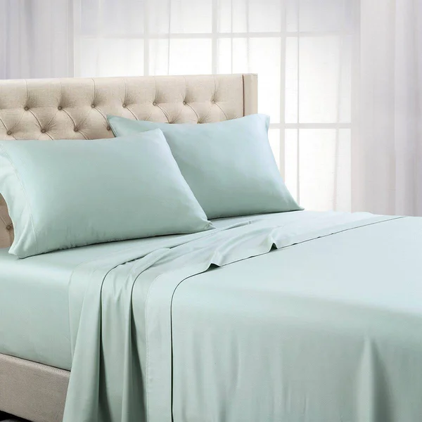 1000TC Split Head King Sheets Made from 100% Cotton Sea
