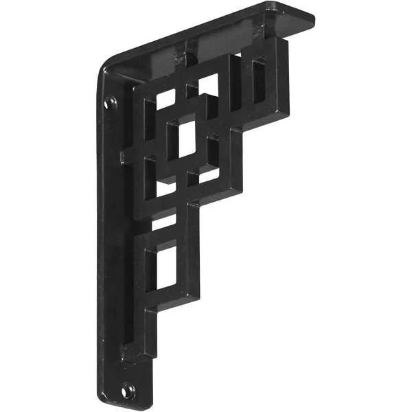 Eris Wrought Iron Bracket Antiqued Silver 2x22W x 7 1/2x22D x 10x22H - (Triple Center Brace)