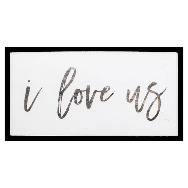 25x22 x 13x22 Silver Frame I Love US