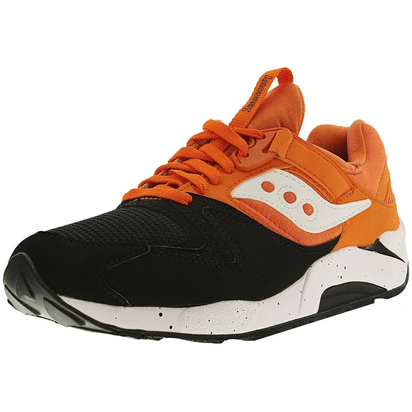 Saucony Originals Men's Grid 9000 Sneaker, Black/Orange
