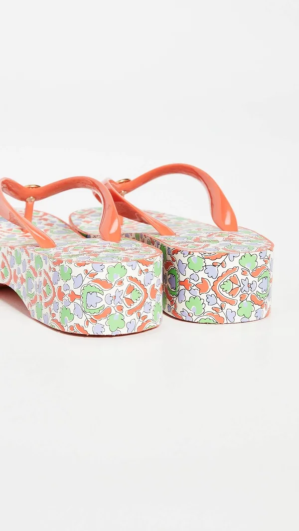 Tory Burch Women's Cutout Wedge Flip Flops