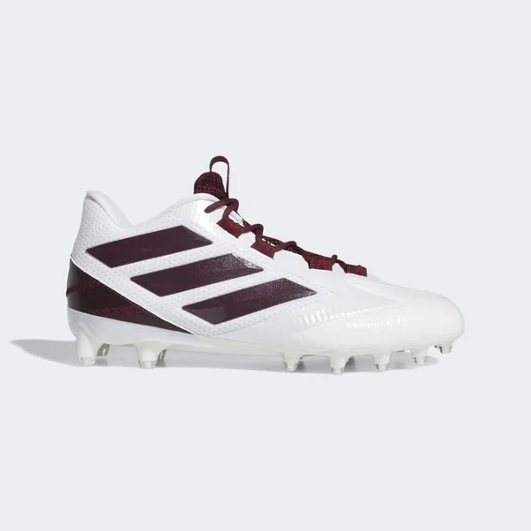 Adidas Men's Freak Carbon Low Football Cleats - 16, White/Maroon