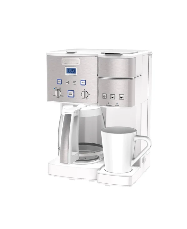 Cuisinart Coffee Center 12-Cup Coffeemaker and Single-Serve Brewer (White)