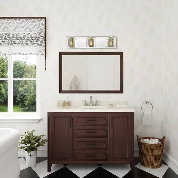 Ove Decors Reese III 3 Light Vanity Light, Bronze