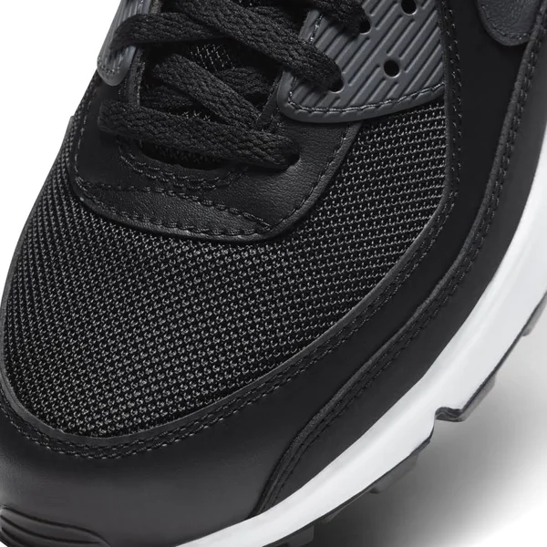 Nike Men's Air Max 90 Casual Shoes in Black/Black Size 8.0, Leather