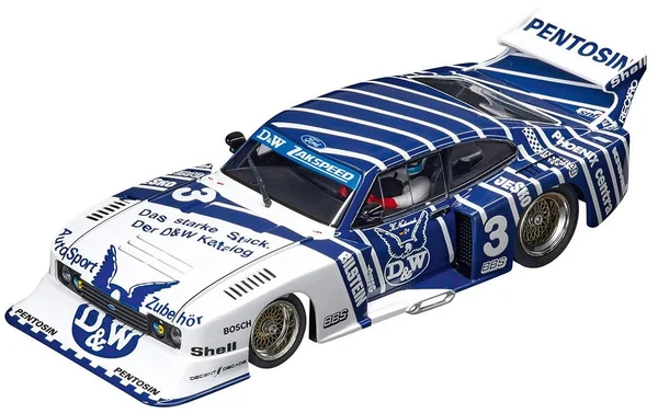 Carrera 20030887 Ford Capri Turbo D & W-Zakspeed Team, NO. 7.6cm, Multi-Coloured