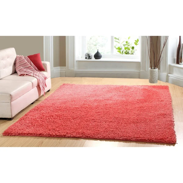Chesapeake Microfiber Shag Indoor Area Rug Coral