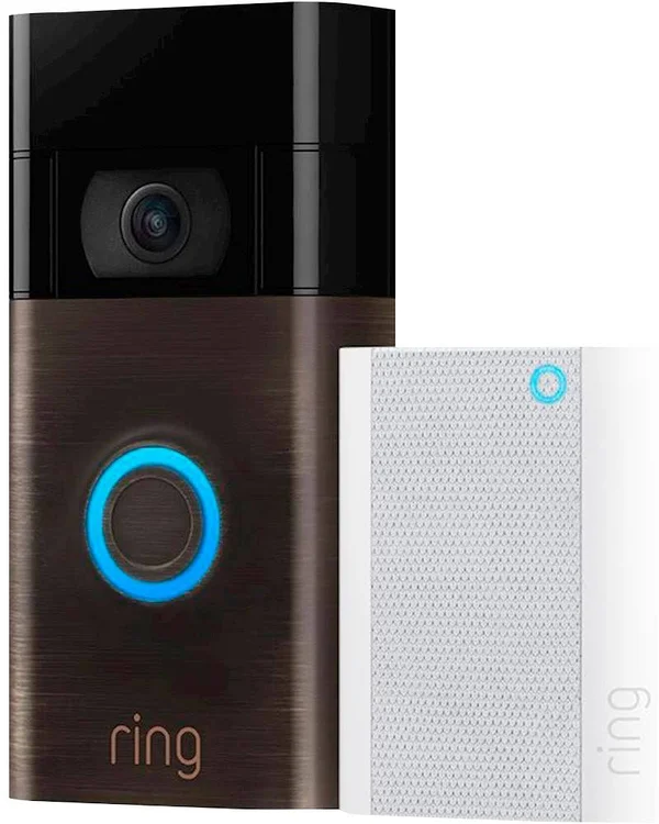 Ring Video Doorbell with Chime (2020 Release) - Venetian Bronze
