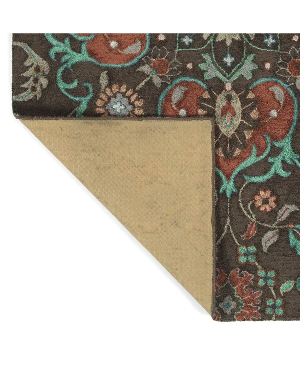 Kaleen Zocalo ZOC04-40 Chocolate Rug - 5 ft x 7 ft
