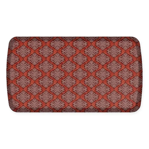 GelPro Elite Damask Marsala Anti-Fatigue Kitchen Floor Mat - 20x36 - Size: 20 inch x 36 inch