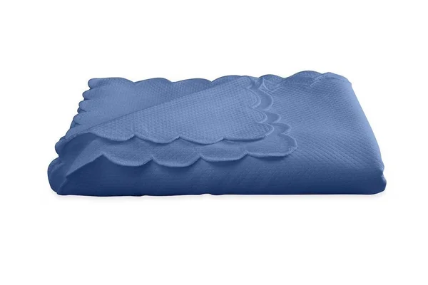 Matouk Savannah Gardens Table Linens - Oblong Table Cloth, Azure/Azure