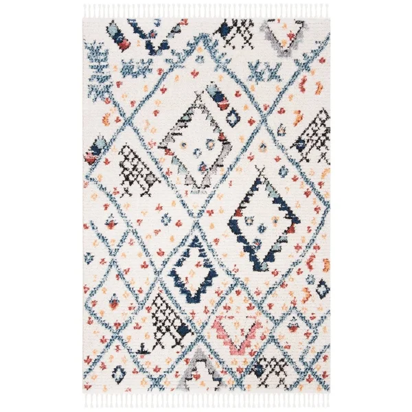 Safavieh Morocco Riina Tribal Rug (6&7x22 x 6&7x22 Round - Ivory/Multi)