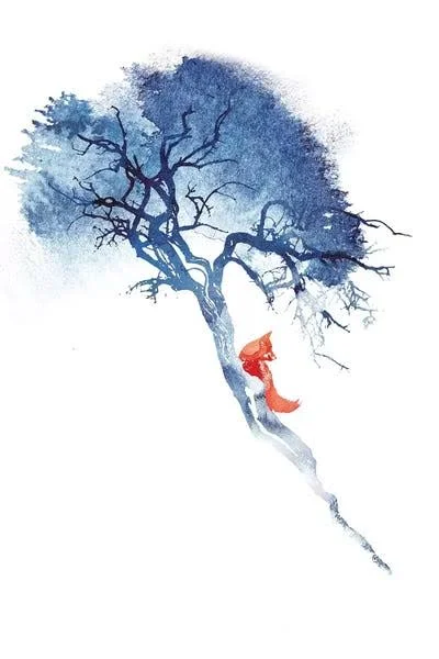 Framed Canvas Art - There&s No Way by Robert Farkas ( Animal Art > Wildlife > Foxes art)