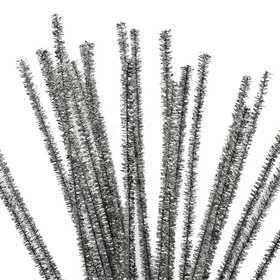 Creativ Company Pipe Cleaners - Thickness 6 mm, L: 30 cm, 24 Pcs, Silver