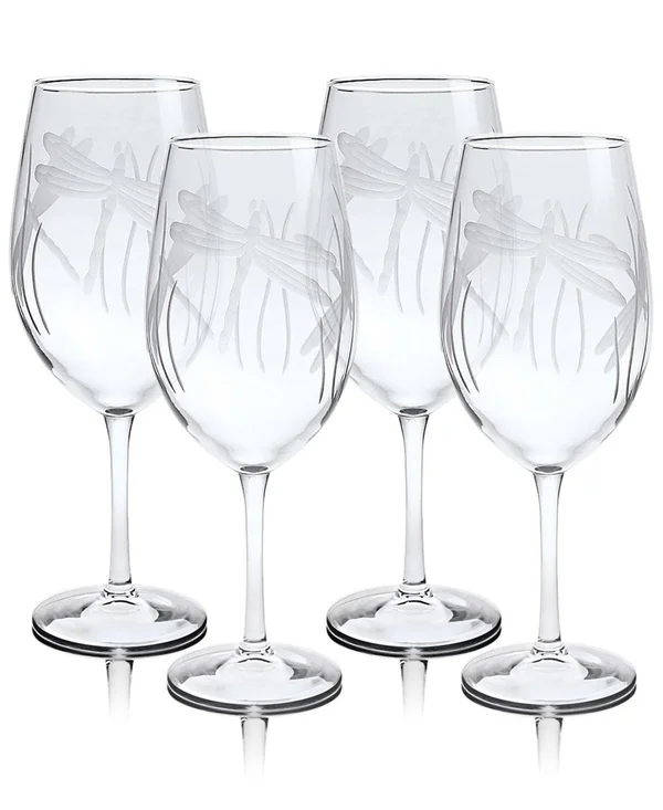 Rolf Glass Dragonfly All Purpose Wine 18oz - Set of 4 Glasses