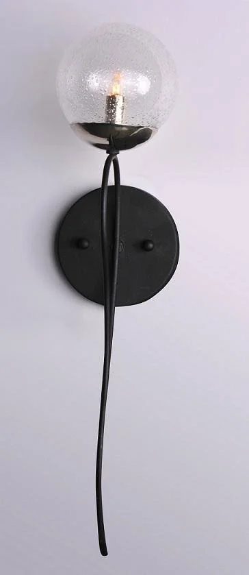 Maxim - 20462BGTXBPN/BUX - One Light Wall Sconce - Reverb - Textured Black, Polished Nickel