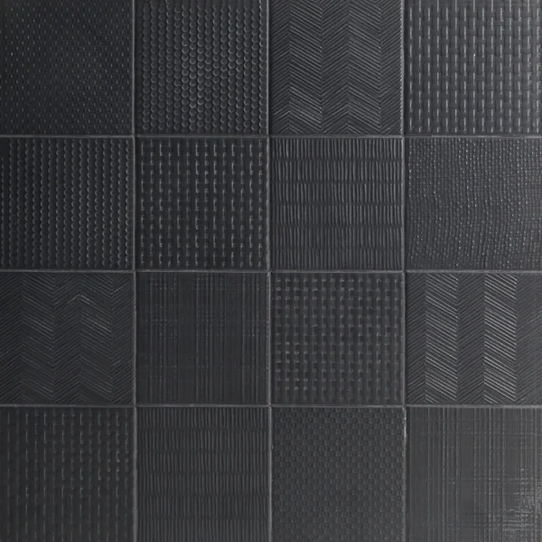Tilebar Sacramento Decor Ink 6x6 Matte Porcelain Tile