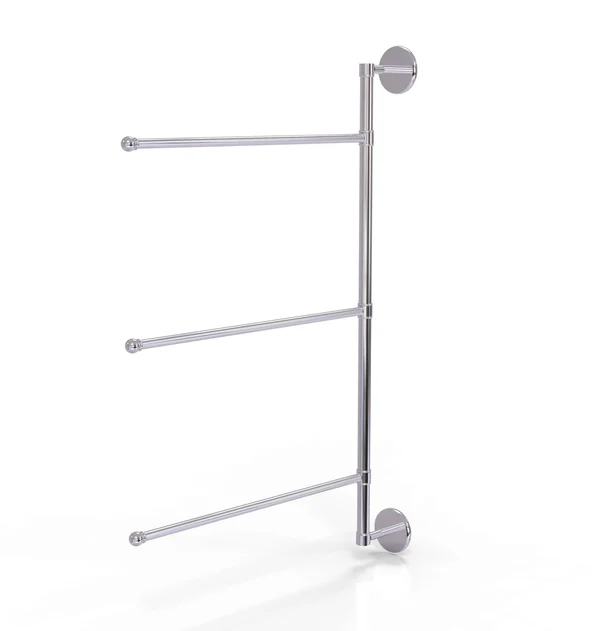 Allied Brass Prestige Skyline Collection 3 Swing Arm Vertical 28-in Towel Bar - Polished Chrome