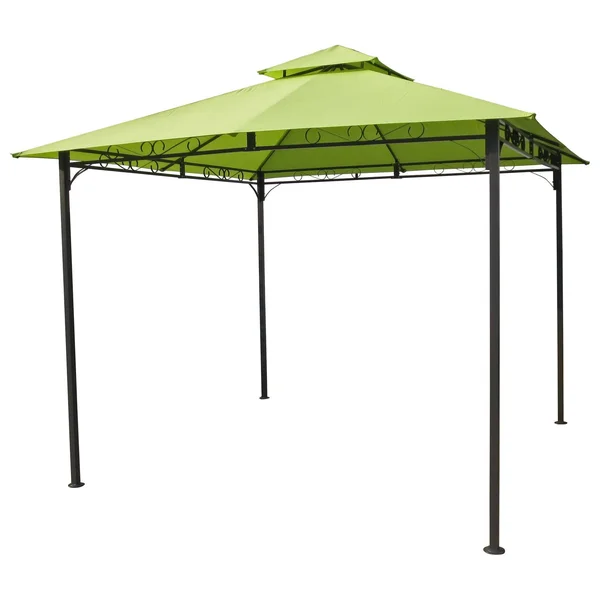 International Caravan Square Vented Canopy Gazebo, Cranberry