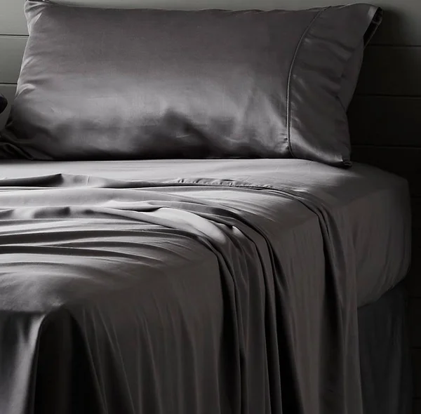 Ettitude Signature Sateen Fitted Sheet in Beige - Cal King
