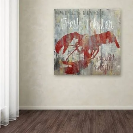 Trademark Fine Art Restaurant Seafood III Canvas Art by Color Bakery - Size: 35 x 35