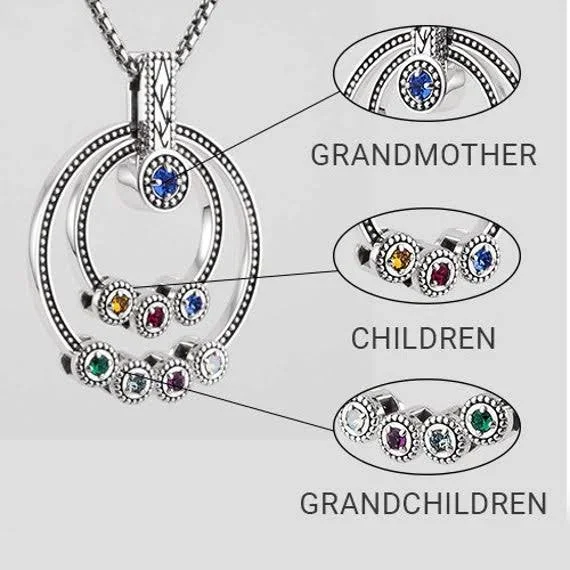 Grandmothers Birthstone Necklace