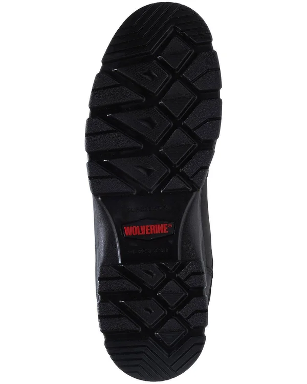 Men's Wolverine Chainhand Waterproof Steel Toe Work Boot, Size: 9.5, Black