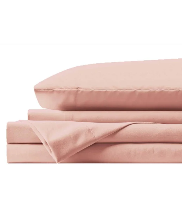 Sunham Microfiber Anti Bacterial POLYGIENE Sheet Set, White