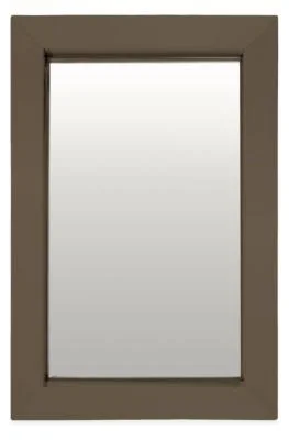 Room & Board, Modern Industry Mirror 3D 24W 36H in Mineral Brown Brown