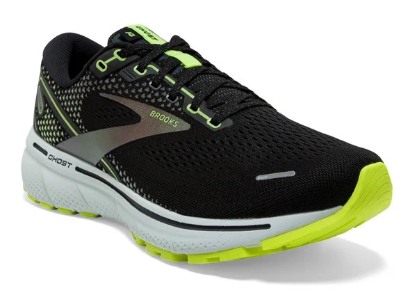 Brooks Ghost 14 Black/Volt Men's Running Shoes - Size: 11.5