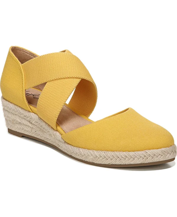LifeStride Keaton Espadrille Women's Sandal - Marigold Size 7.5