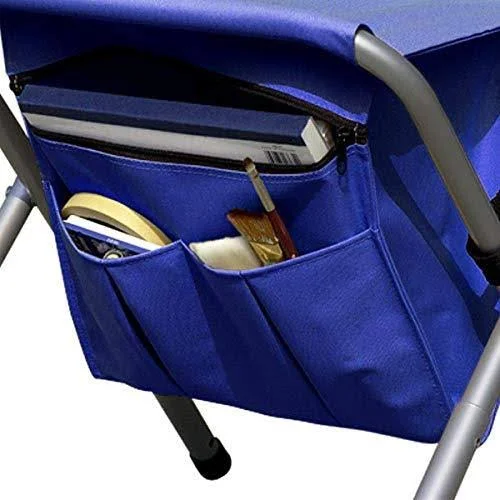 Creative Mark Sahara Adjustable Height Pack Stool - Adjustable Height Stools Chairs Folding Chairs with Storage Washable Nylon