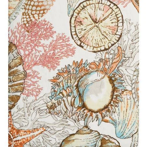 Elise & James Home Brushed Ashore Quilt Set Blue - Orange, White Twin