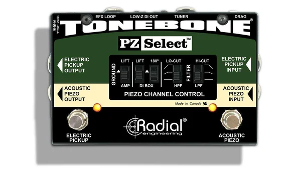 Radial PZ-Select Piezo and Magnetic Pickup Selector, di