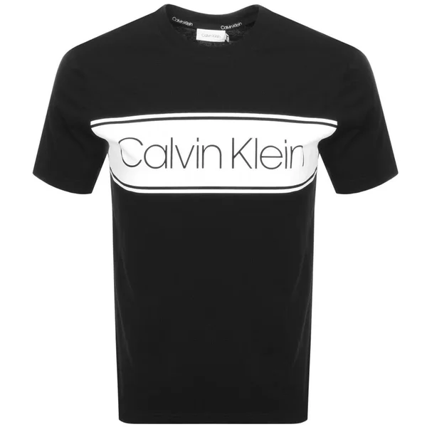 Calvin Klein Stripe Logo Cotton-jersey T-Shirt