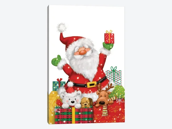 MAKIKO Canvas Prints - Santa and Friends Istyle > Decorative > Holiday D閏or > Christmas > Santa Claus art)