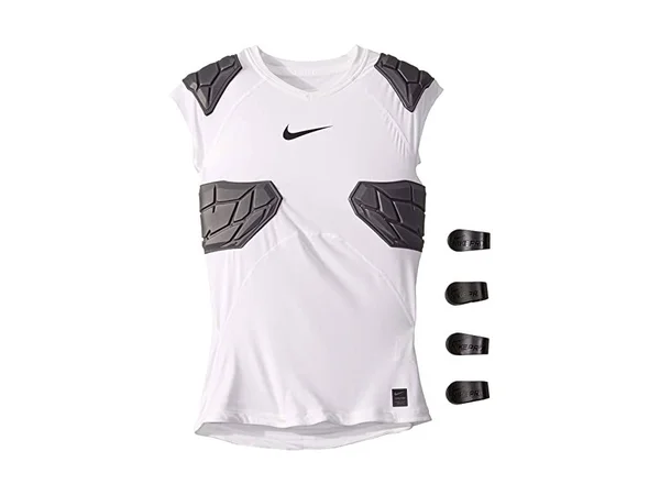 White Pro Hyperstrong Youth&s Football Top Nike