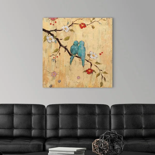 Love Birds II - Canvas Wall Art, 30x30, Great Big Canvas