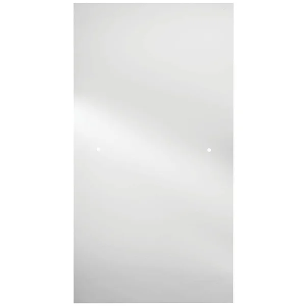Delta Pivot Shower Door 33 in. x 64-3/4 in. Modern Side Track Clear Glass Nickel 2406365