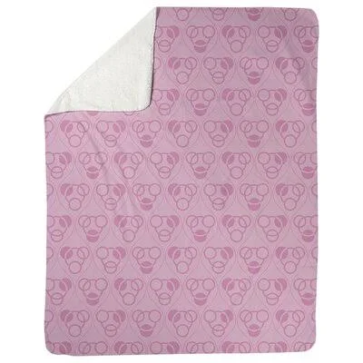 Classic Circles Waves Fleece Blanket East Urban Home Size: 60x22 W x 80x22 L - Color: Pink