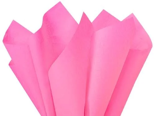 Pack of 480 - Solid Fuchsia Tissue Paper 15 x 20 inch Sheet Half Ream Made from 100% Post Industrial Recycled fibers Made in USA
