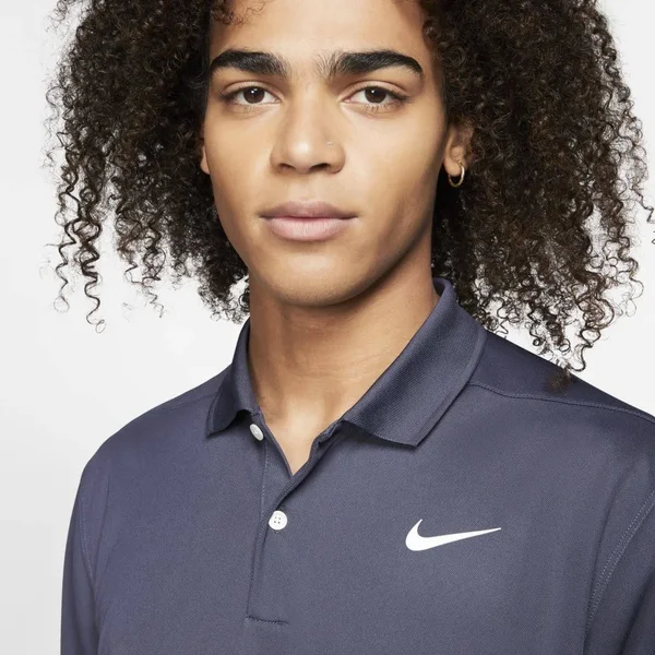 Nike Men's Victory Dri-Fit Golf Polo - Gridiron/White