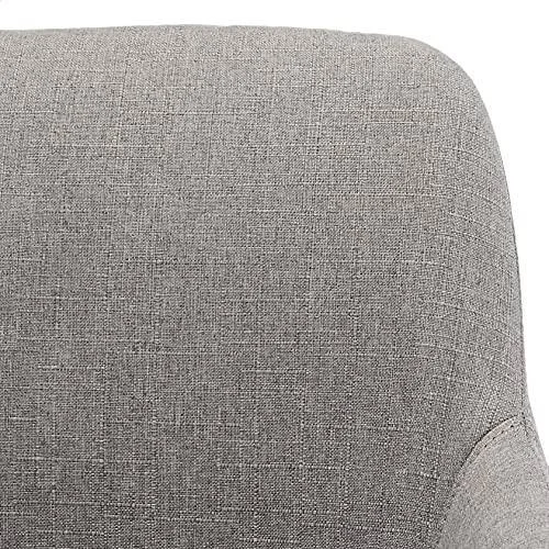Amazon Basics Twill Fabric Adjustable Swivel Office Chair - Light Grey