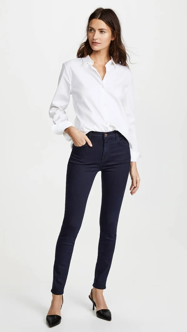 J Brand Maria High-Rise Skinny Jeans, Blue, Women's, 29
