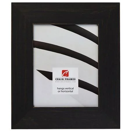 Craig Frames Jasper Wide, 16x20 inch Picture Frame, Country Charcoal Black, Size: 16 x 20