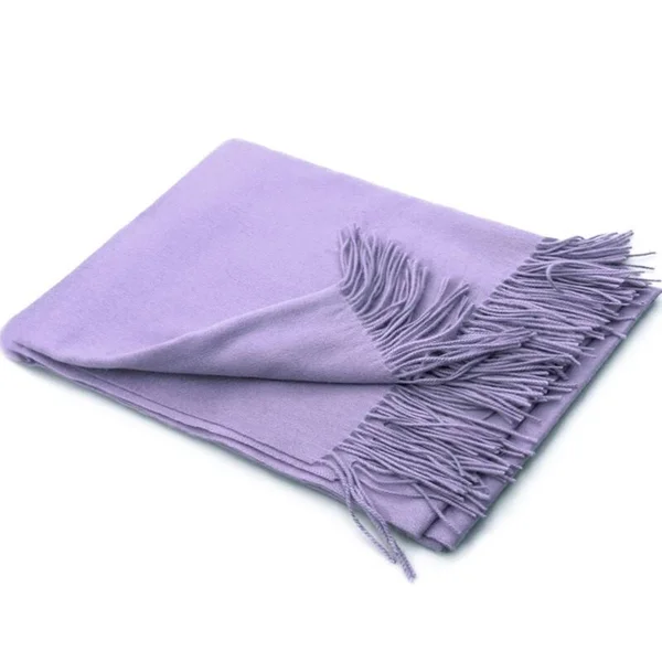 STP Goods Lavender Cashmere & Wool Throw Blanket