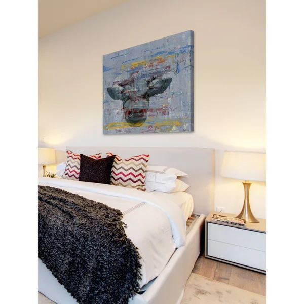 Hey You Painting Print on Wrapped Canvas - Size: 40 x 40