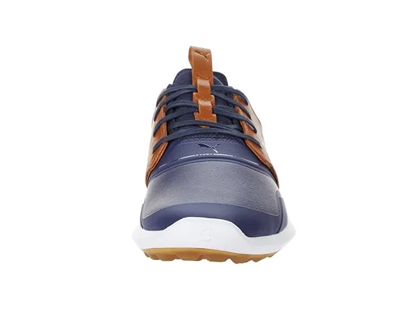 Puma Ignite NXT Crafted Golf Shoes - Peacoat, Leather Brown - 11